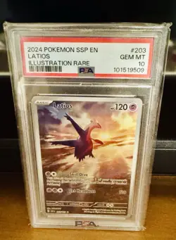 Pokemon TCG Latios #203 Illustration Rare PSA 10 - Image 1