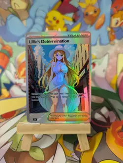 Pokemon Anime Waifu Lillie's Determination 184 Full Art Trainer Doujin ACG Custo - Image 1