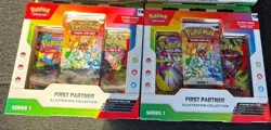 2x Pokemon TCG First Partner Illustration Collection Box Series 1 Sealed - Image 1