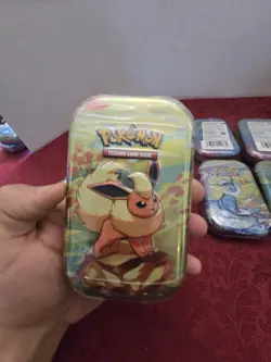 Pokemon TCG S&V Prismatic Evolutions MINI TIN SET LOT X8 FULL ART SET BRAND NEW - Image 5