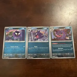 Gastly 048 Haunter 049 Gengar 050/088 Reverse Holo Pokemon TCG: Perfect Order - Image 1