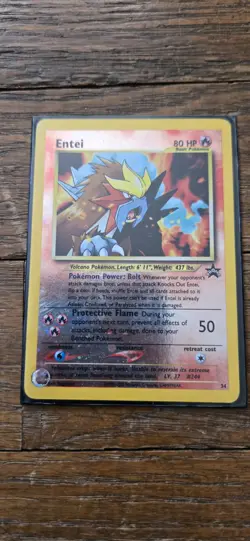 Pokemon TCG Entei Wizards Black Star Promos 34 Holo Promo Promo Rare Nintendo - Image 1