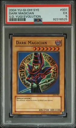 2004 SYE YU-GI-OH! STARTER DECK YUGI EVOLUTION #001 DARK MAGICIAN PSA 5 - Image 1
