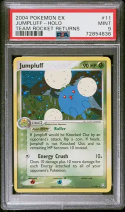 Pokemon Card Jumpluff 11/109 Holo Team Rocket Returns PSA 9 MINT - Image 1