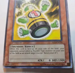 Yu-Gi-Oh! TCG Batteryman D Enemy of Justice EOJ-EN030 1st Edition Common - Image 2