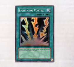 Lightning Vortex FET-EN040 Flaming Eternity Unlimited Yu-Gi-Oh Super Rare MP - Image 1