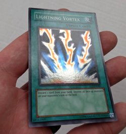 Lightning Vortex FET-EN040 Flaming Eternity Unlimited Yu-Gi-Oh Super Rare MP - Image 2