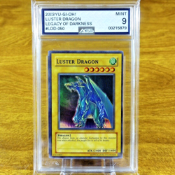Yu-Gi-Oh! Legacy of Darkness Luster Dragon LOD-050 AGS Mint 9 Super Rare 2003 - Image 1
