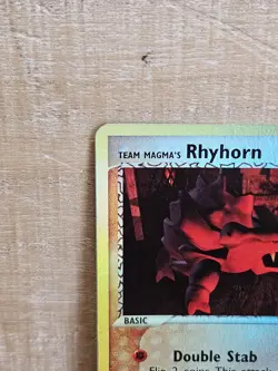 Rhyhorn 67/95 Team Magma vs Team Aqua Reverse Holo Pokemon Card TCG - Image 3