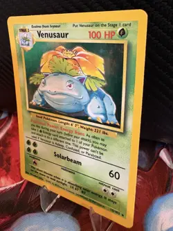 Venusaur 15/102 Holo Base Set WOTC Vintage Pokemon Card LP- - Image 3