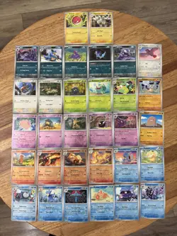 Pokemon Lot 32X Reverse Holo Cards Near Complete 151 English No Duplicates - Image 1