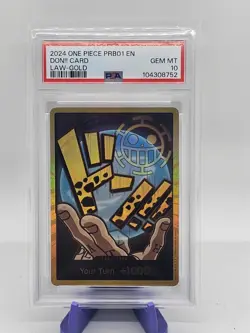 Trafalgar Law Gold Don!! Card Psa 10 Prb01 - Image 1