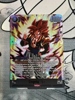 Gogeta : GT FB09-123 SCR Secret Rare - Dragon Ball Super Card Game FUSION WORLD - Image 1