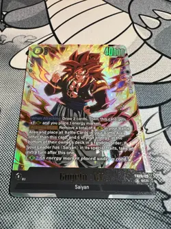Gogeta : GT FB09-123 SCR Secret Rare - Dragon Ball Super Card Game FUSION WORLD - Image 2