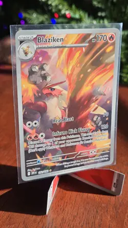 Pokemon TCG Blaziken Illustration Rare Card #192/182 Destined Rivals - Image 2