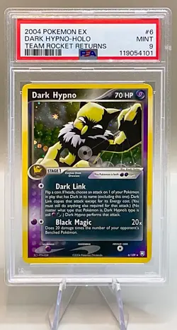 Pokemon Dark Hypno #6/109 Holo Rare - 2004 EX Team Rocket Returns - PSA 9 (MINT) - Image 1