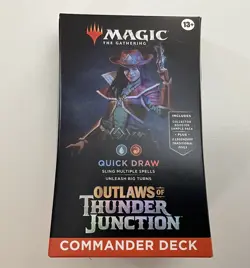 MTG Quick Draw *New Sealed* Outlaws Of Thunder Junction Commander Deck Free Ship - Image 2