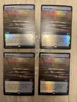 1x MTG Modern Horizons 2 NM Foil Extended Art Marsh Flats Magic (4x Available) - Image 1