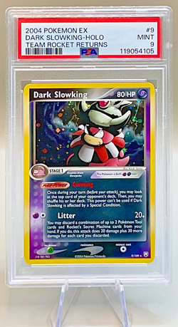 Pokemon Dark Slowking #9/109 Holo Rare - 2004 EX Team Rocket Returns - PSA 9! - Image 1
