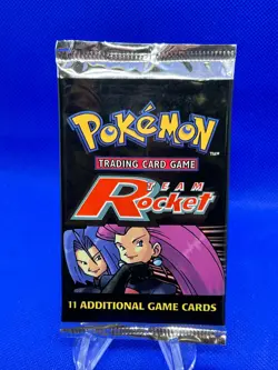 SEALED Unweighed Vintage 2000 WOTC Pokemon Team Rocket Booster Pack Jessie James - Image 1