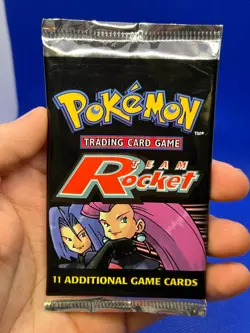 SEALED Unweighed Vintage 2000 WOTC Pokemon Team Rocket Booster Pack Jessie James - Image 2