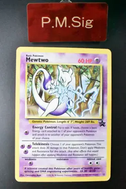 Mewtwo 12 JR Stamp Rally Promo 2000 Pokemon Card - Image 1
