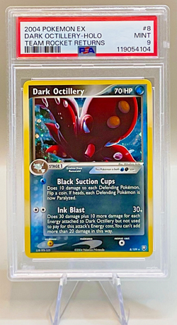 Pokemon Dark Octillery #8/109 Holo Rare - 2004 EX Team Rocket Returns - PSA 9! - Image 1