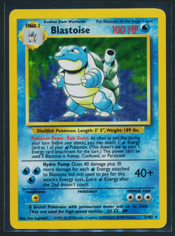 Blastoise 2/102 Holo Rare 1999 Pokemon Unlimited Base Set HP/MP - Image 1