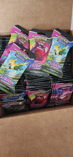 Pokemon TCG Fusion Strike Sleeved Booster Pack X50 Sealed Packs - Image 1