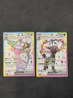 Pokemon TCG: Prismatic Evolutions - Umbreon ex (176) & Espeon ex (175) Promo - Image 1