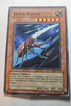 Yugioh Saber Beetle SOI-EN023 Shadow of Infinity Unlimited Edition - Image 1