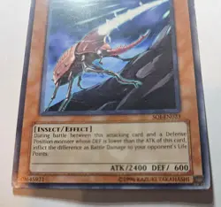 Yugioh Saber Beetle SOI-EN023 Shadow of Infinity Unlimited Edition - Image 3