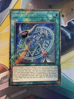 YuGiOh! Invocation Platinum Secret Rare RA04-EN281 - Image 1