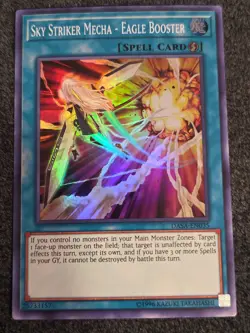 YUGIOH SKY STRIKER MECHA EAGLE BOOSTER DASA-EN035 SUPER UNLIMITED ED NM - Image 1