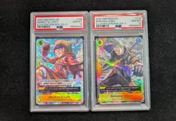 2025 ONE PIECE ILLUSTRATION BOX VOL. 3 MONKEY D. LUFFY & RORONOA ZORO PSA 10 SEQ - Image 1