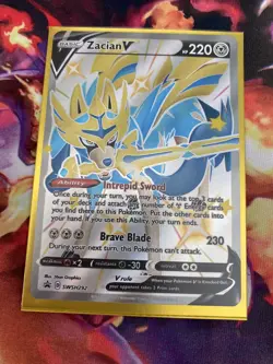 Zacian V SWSH292 Black Star Promo Pokemon TCG Nm - Image 1