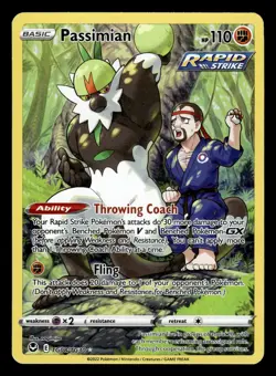 Passimian TG08/TG30 Trainer Gallery Silver Tempest Pokemon Card - Image 1