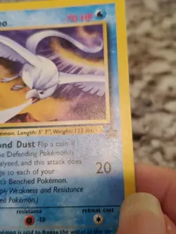 Pokemon Card Legendary Articuno #22 Vintage Black Star Promo WOTC - Image 4