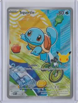 SQUIRTLE Pokemon TCG First Partner Illustration Holo 30th Promo card #039 - Image 1