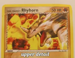 Rhyhorn Ex Uncommon 2004 Team Magma vs Team Aqua #38/95 Non Holo Pokemon Card - Image 2