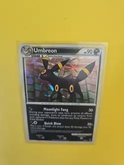 Pokemon TCG Umbreon Undaunted 10/90 Cracked Ice Holo Rare LP - Image 3
