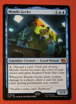 MTG, MONDO GECKO, 0046, MYTHIC, NM, TMT, REGULAR FINISH UNPLAYED - Image 1