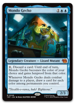Mondo Gecko #46 (NM) TMT Magic MTG - Image 1