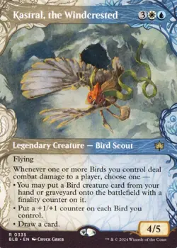 Kastral, the Windcrested (Showcase) R Bloomburrow 335 NM - Image 1
