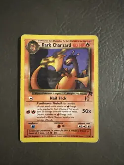 Pokemon TCG - Dark Charizard 21/82 Team Rocket Non-Holo Rare - Image 1