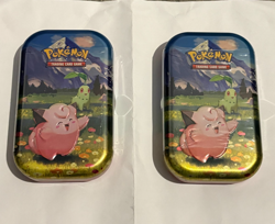 Pokemon Mega Evo - Ascended Heroes Mini Tins Tin Clefairy & Chikorita SEALED x 2 - Image 1
