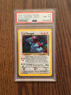 Pokemon COOL PORYGON Black Star League Promo #15 PSA 8 # 53918888 - Image 4
