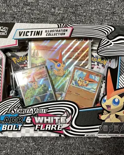 Pokemon TCG Black Bolt & White Flare Victini Illustration Collection Sealed - Image 2