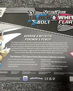 Pokemon TCG Black Bolt & White Flare Victini Illustration Collection Sealed - Image 4