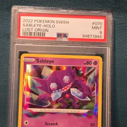 Sableye 2022 Pokemon Swsh11 Lost Origin 070/196 Holo Rare PSA 9 - Image 2